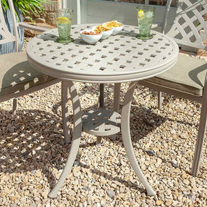 Hartman Berkeley Garden Bistro Set in Maize with Wheatgrass Cushions image 2