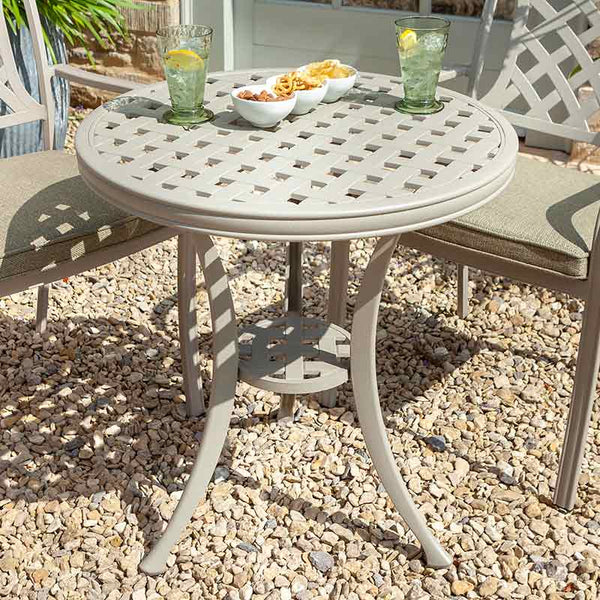 Hartman Berkeley Garden Bistro Set in Maize with Wheatgrass Cushions image 2