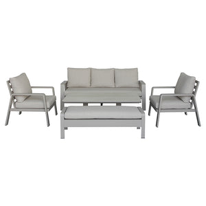 Bramblecrest Prague Sofa Set in Latte with Rectangular Height-Adjustable Table (Seats 7) image 12