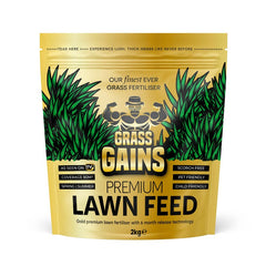 Grass Gains Premium Lawn Feed Gold Edition (2kg Pouch) image 0