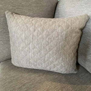 LIFE Soltex Rectangular Deco Diamond Cushion, 45 x 35cm - Beige image 0