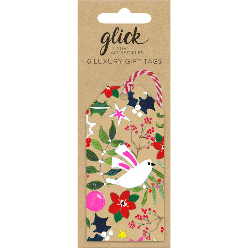 Glick Dove Forest Kraft Gift Tags (Pack of 6) image 0