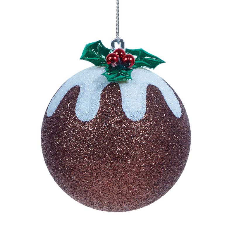 Premier Shatterproof Christmas Pudding Bauble image 0