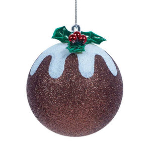 Premier Shatterproof Christmas Pudding Bauble image 0