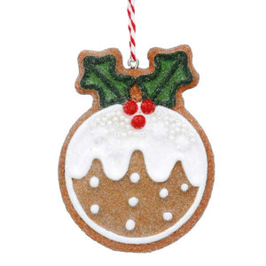 Gisela Graham Resin Gingerbread Christmas Pudding image 0