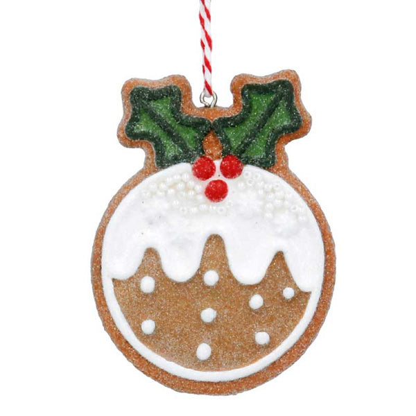 Gisela Graham Resin Gingerbread Christmas Pudding image 0