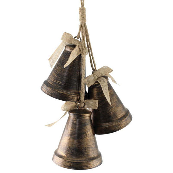 SageDecor Cluster of Metal Bells image 0