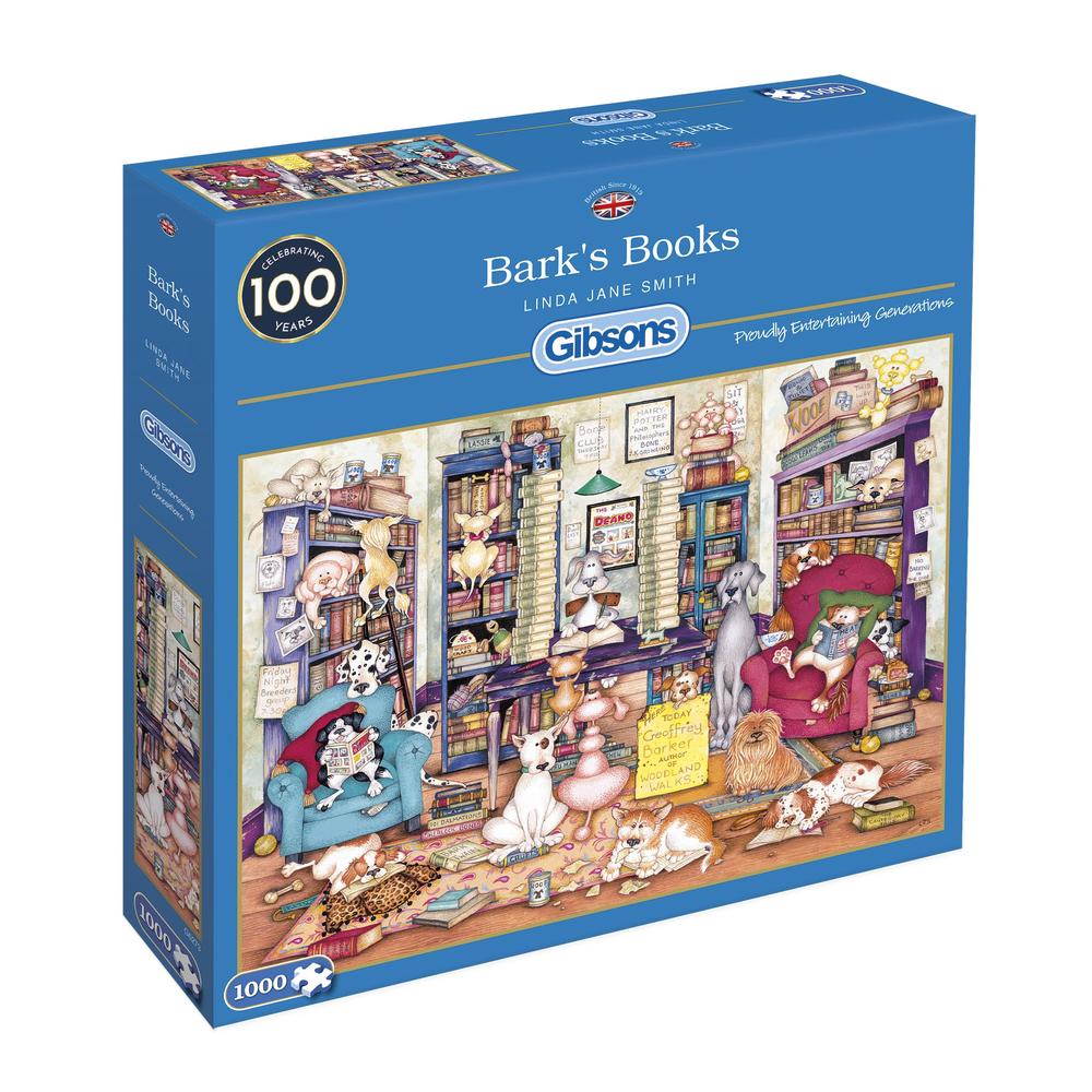 Gibsons Bark's Books 1000 Piece Jigsaw Puzzle image 0