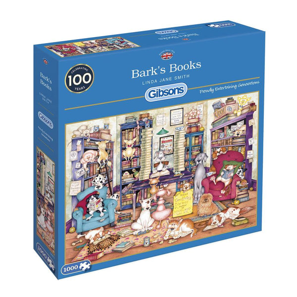 Gibsons Bark's Books 1000 Piece Jigsaw Puzzle image 1