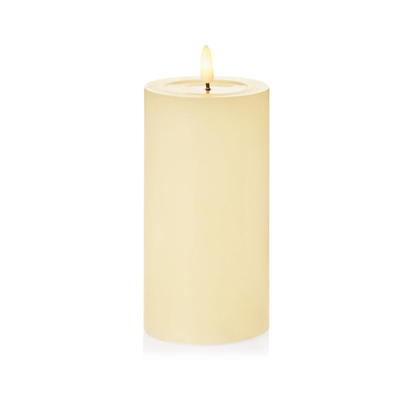 Premier Battery-Operated Cream FLIKABRIGHTS Wax Pool Candle - 15cm image