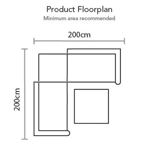 Supremo Livorno Corner Modular Lounge Set with 2 Square Tables image 13