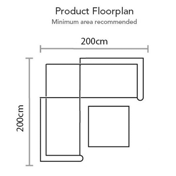 Supremo Livorno Corner Modular Lounge Set with 2 Square Tables image 13