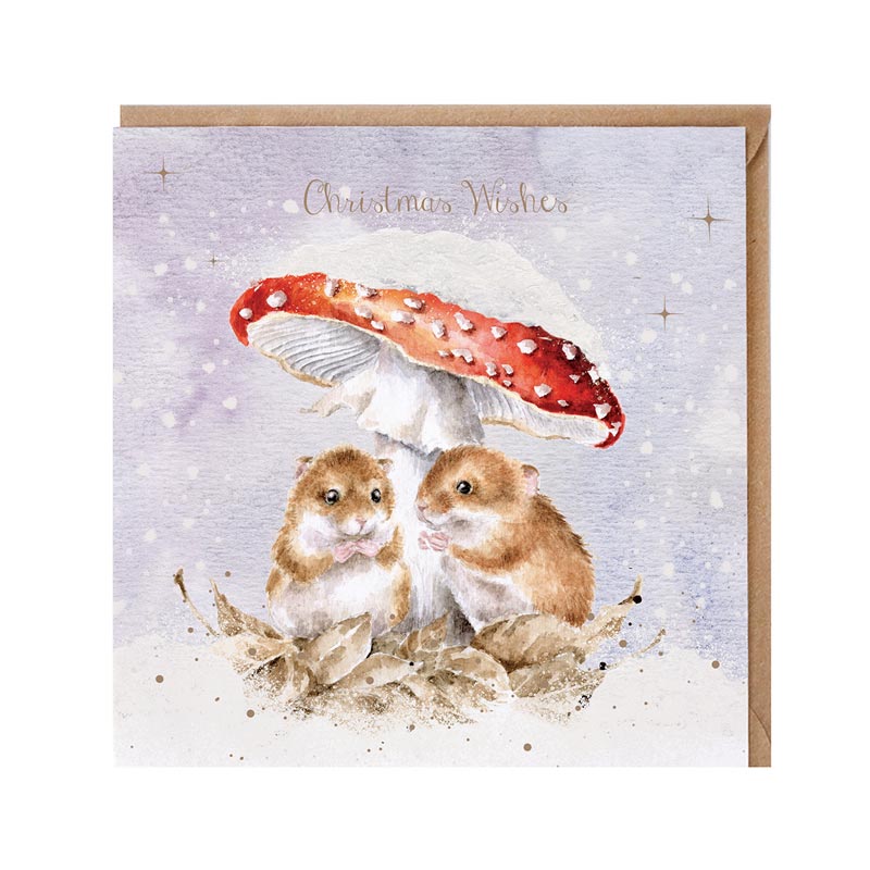Wrendale Designs Mushroom At The Inn Christmas Card image 0