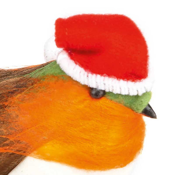 Premier Robin with Santa Hat Pick image 1