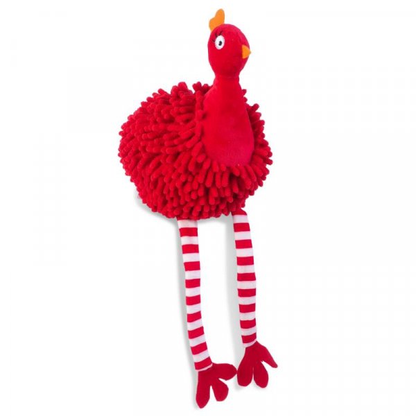Zoon Red Noodly Partridge Dog Toy image 0