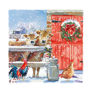 Ling Design Large Deluxe Cards - Winter On The Farm (Pack of 12) image 2