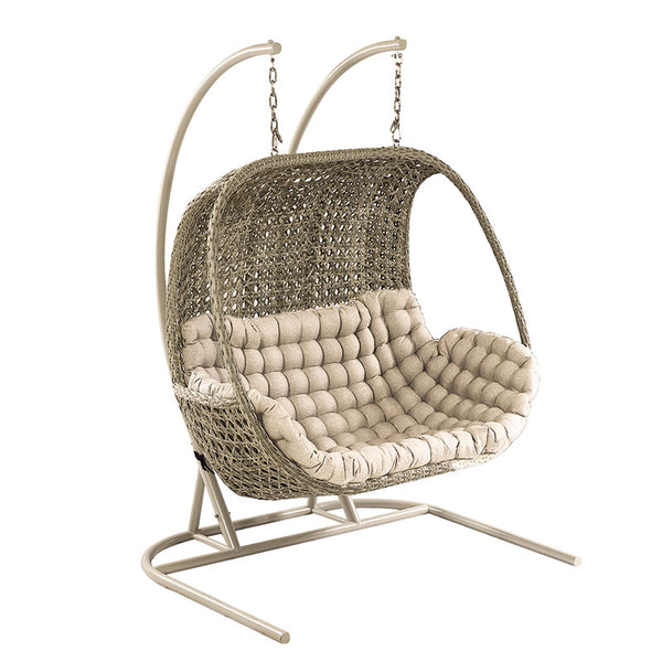 Hartman Heritage Double Hanging Egg Chair - Beech with Dove Cushion image 4