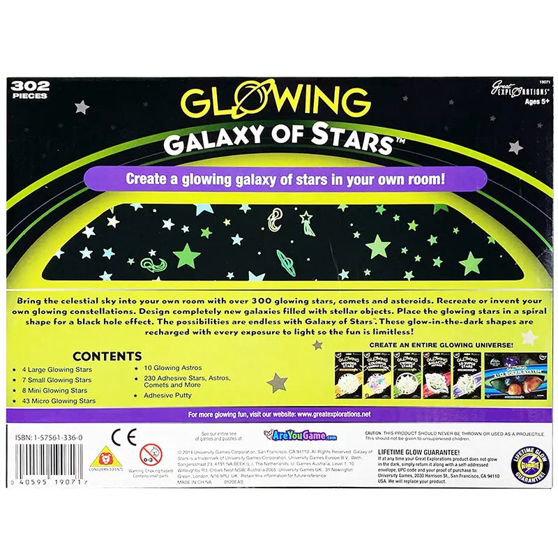 Galaxy of Stars Glow in the Dark Wall Decoration Kit image 0