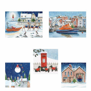 RNLI Lifeboats Charity Christmas Card Assortment Box (Pack of 20) image 1
