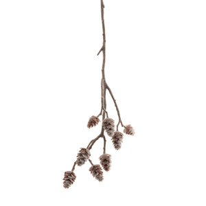 Festive Iced Pine Cone Spray (42cm) image 0