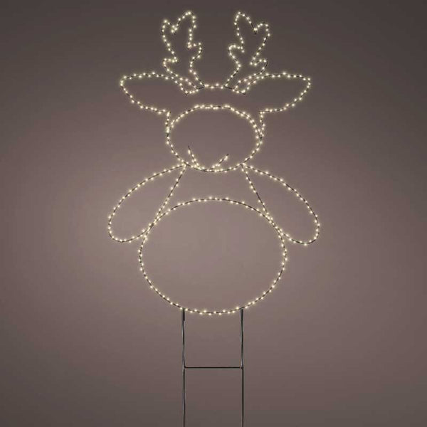 Lumineo LED Metal Reindeer Garden Pick image 2