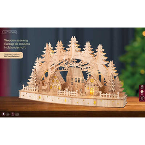 Lumineo LED Plywood Winter Scene image 1