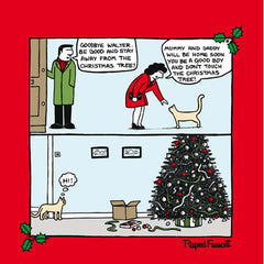 Woodmansterne Tree Temptation Christmas Card image 0