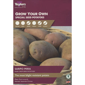 Sarpo Mira Main Crop Seed Potatoes - Pack of 8 image