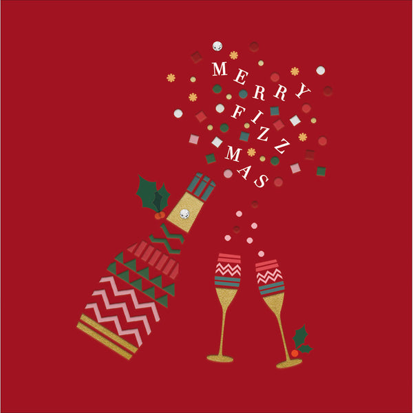Woodmansterne Geo Christmas Drinks Christmas Card image 0