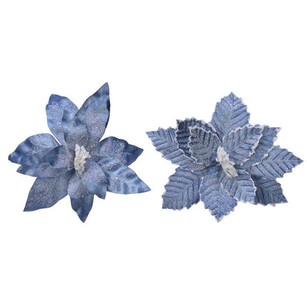 Everlands Large Winter Sky Poinsettia Clip (Assorted Designs) image 0