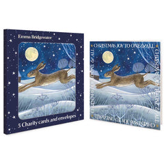Emma Bridgewater Hare Running At Night Charity Christmas Cards (Pack of 5)