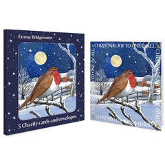 Emma Bridgewater Midnight Robin Charity Christmas Cards (Pack of 5)