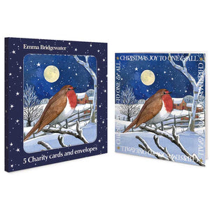 Emma Bridgewater Midnight Robin Charity Christmas Cards (Pack of 5)