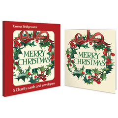 Emma Bridgewater Christmas Wreath Charity Christmas Cards (Pack of 5)