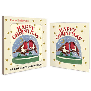 Emma Bridgewater Starry Snowglobe Charity Christmas Cards (Pack of 5)