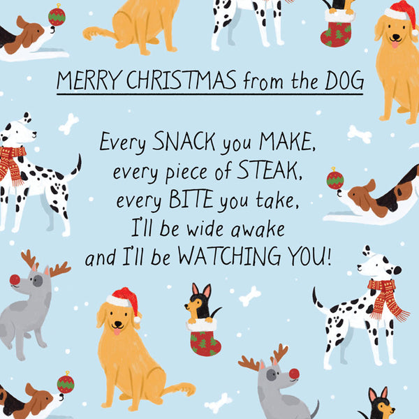 Emotional Rescue Dog Poem Christmas Card