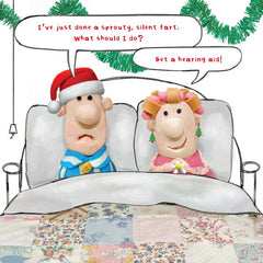 Emotional Rescue In Bed Christmas Card