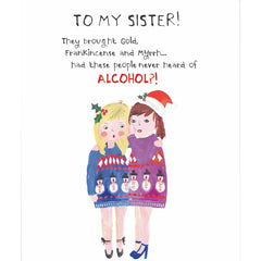Emotional Rescue Sister Whispering Christmas Card