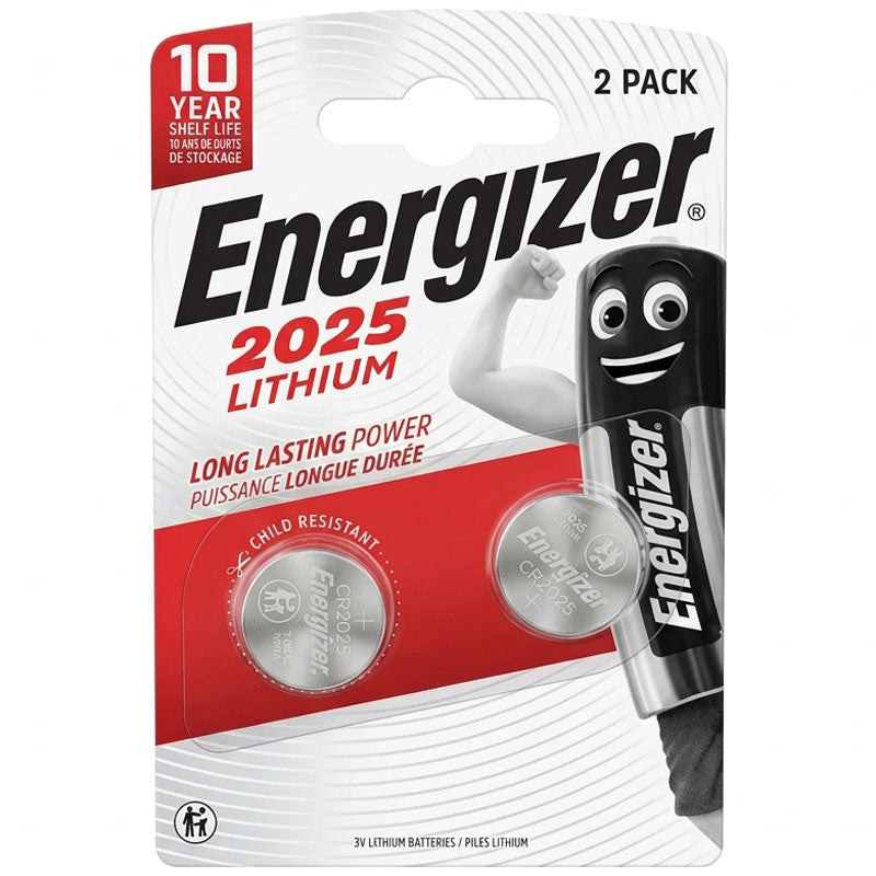 Energizer® Lithium Button Batteries - CR2025 (Pack of 2)