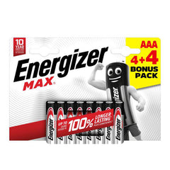 Energizer MAX® Alkaline Batteries - AAA  (Pack of 8)