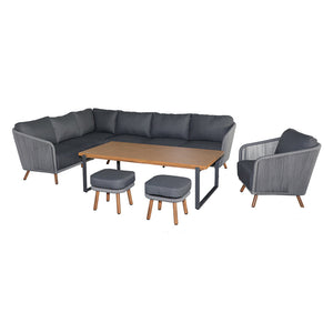 Hartman Etna L-Shape Sofa Set with Rectangular Table