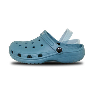 Town & Country Casual Cloggies in Teal Studio Image Heel Strap