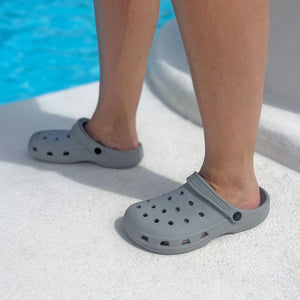 Town & Country Casual Cloggies in Grey Lifestyle Image