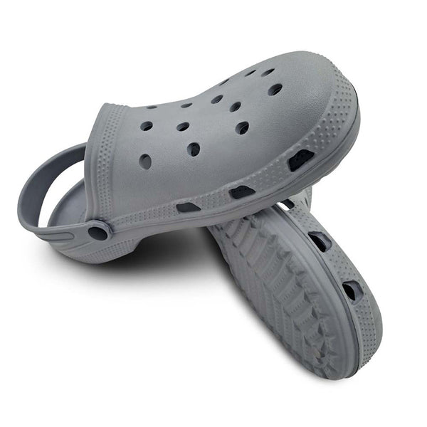 Town & Country Casual Cloggies in Grey Side View Studio Image