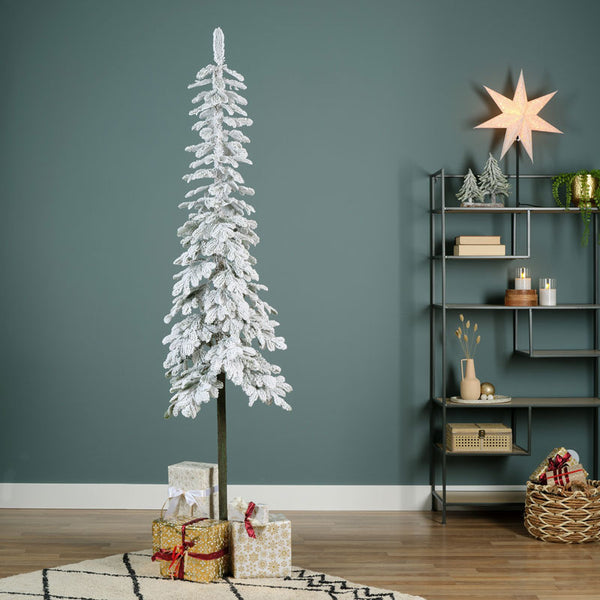 Everlands Alpine Fir Snowy Artificial Christmas Tree - 7ft
