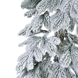 Everlands Alpine Fir Snowy Artificial Christmas Tree - 7ft