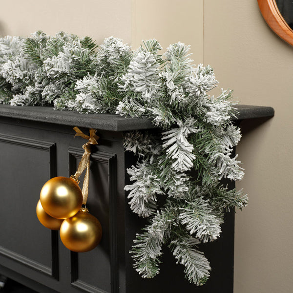 Everlands Snowy Imperial Garland - Extra Full
