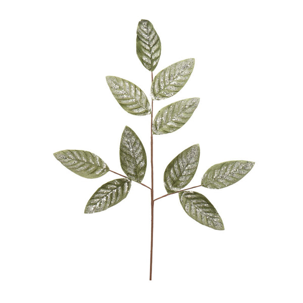 Everlands Frosted Velvet Leaf Stem - 79cm (Assorted Designs)