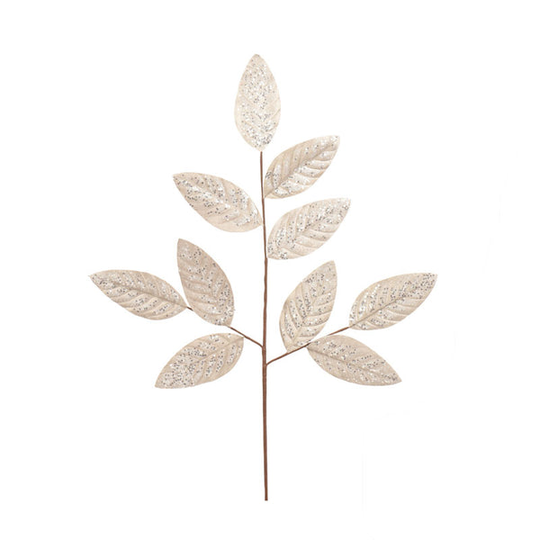 Everlands Frosted Velvet Leaf Stem - 79cm (Assorted Designs)