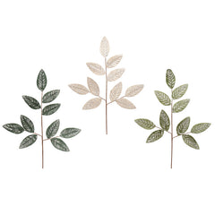 Everlands Frosted Velvet Leaf Stem - 79cm (Assorted Designs)